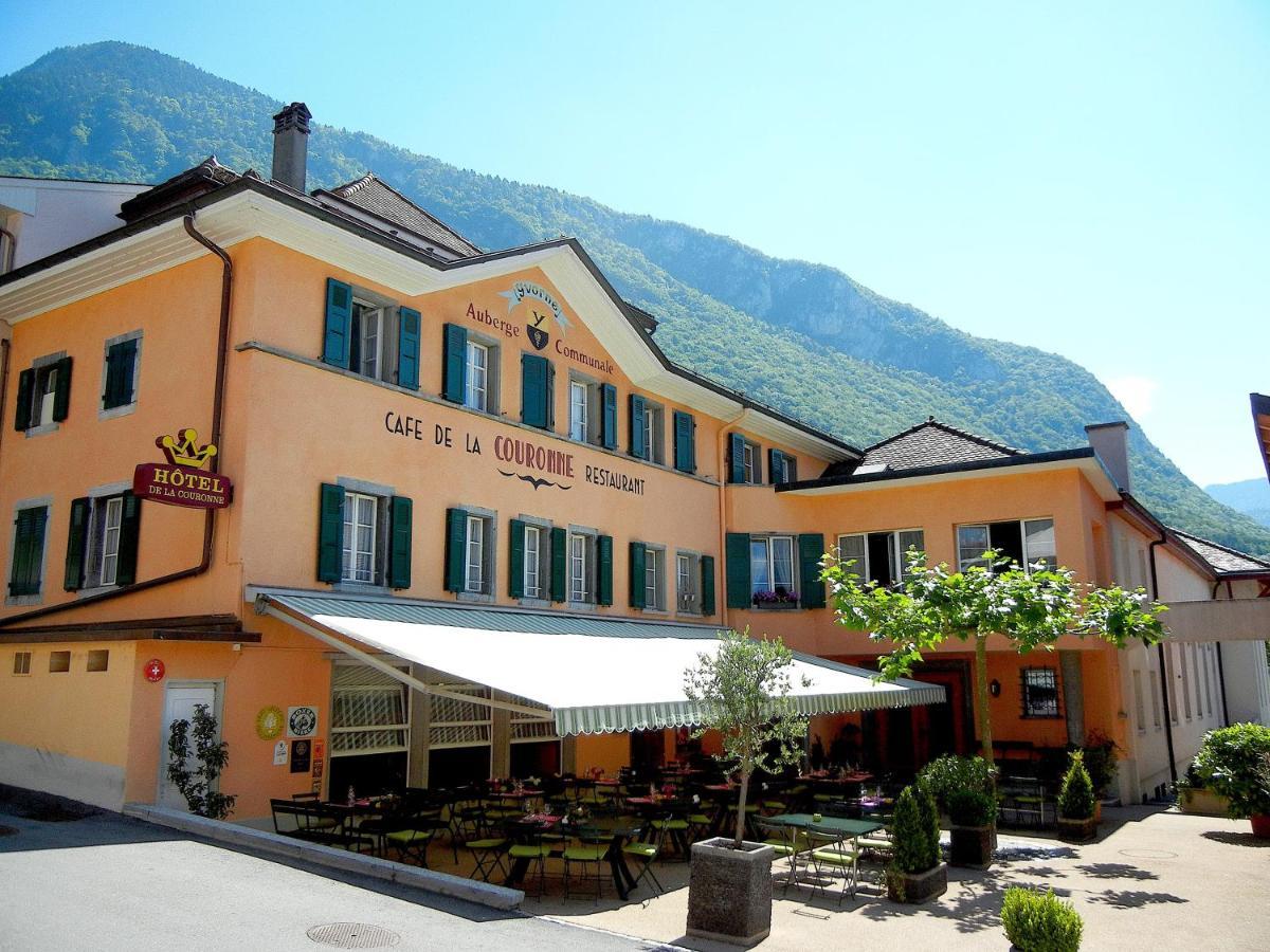 Auberge Communale De La Couronne Yvorne Exterior foto